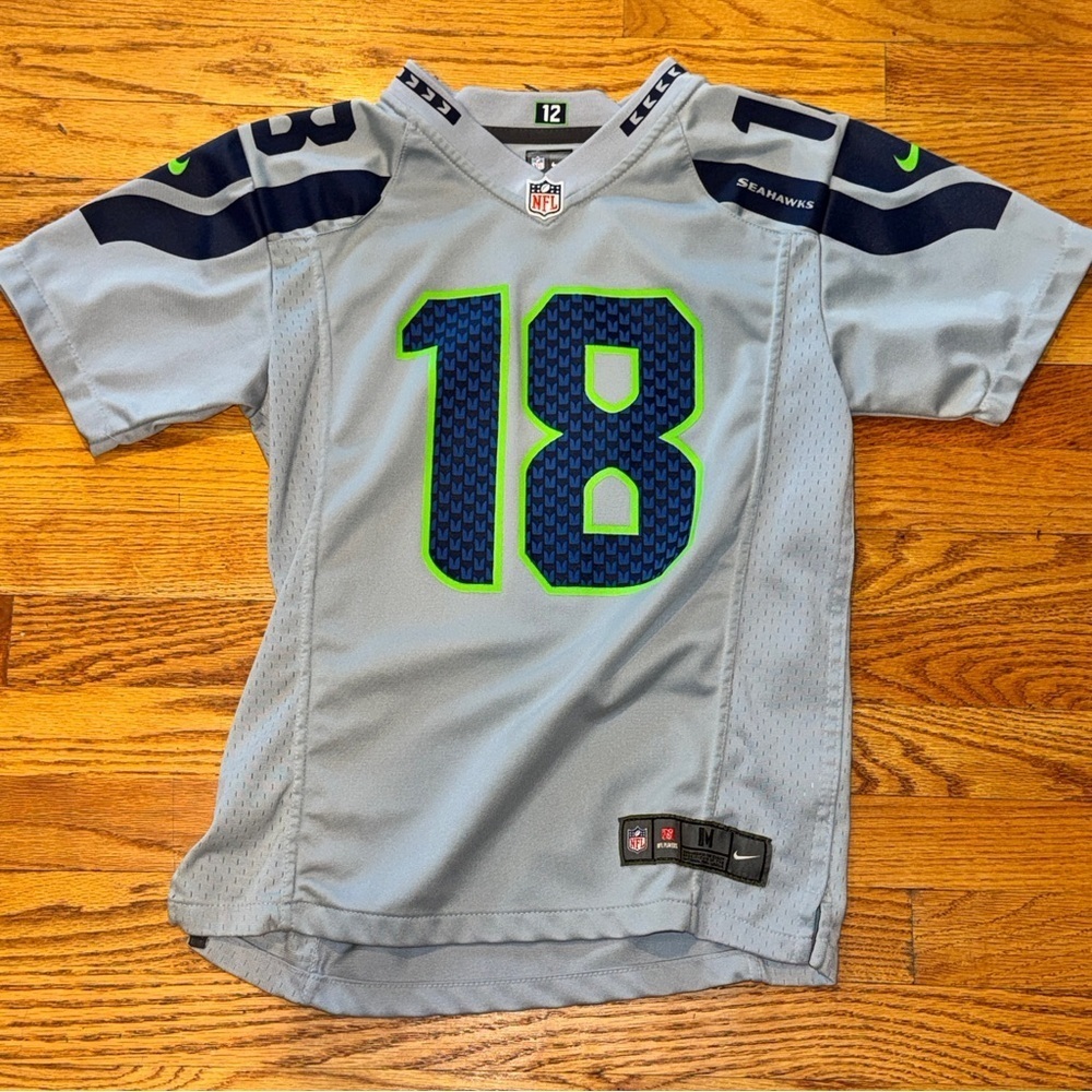 Seattle Seahawks NFL Gray and Navy Jersey